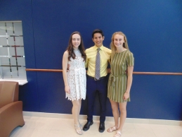 Left to right: Abigail Walker, Elias Becerra, Jenna Gray